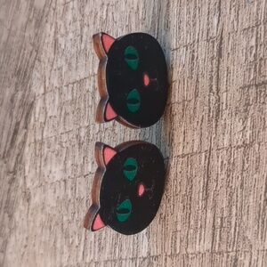 Super Spooky Halloween Cat Earrings